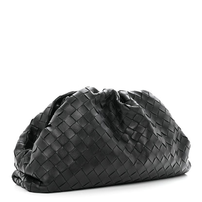 Bottega Veneta Nappa Maxi Intreccio The Pouch Oversized Clutch Black 3 of 13