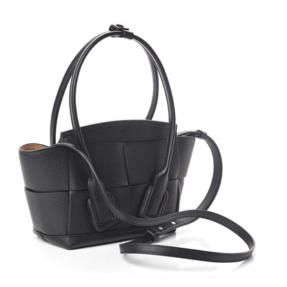 Bottega Veneta Grained Calfskin Maxi Intrecciato Arco 29 Black 3 of 9