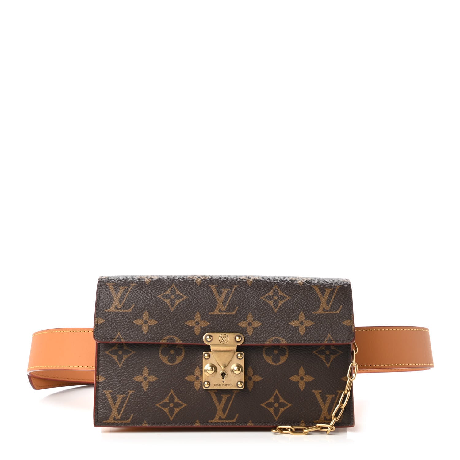 Louis Vuitton Monogram S Lock Belt Pouch MM 1 of 11