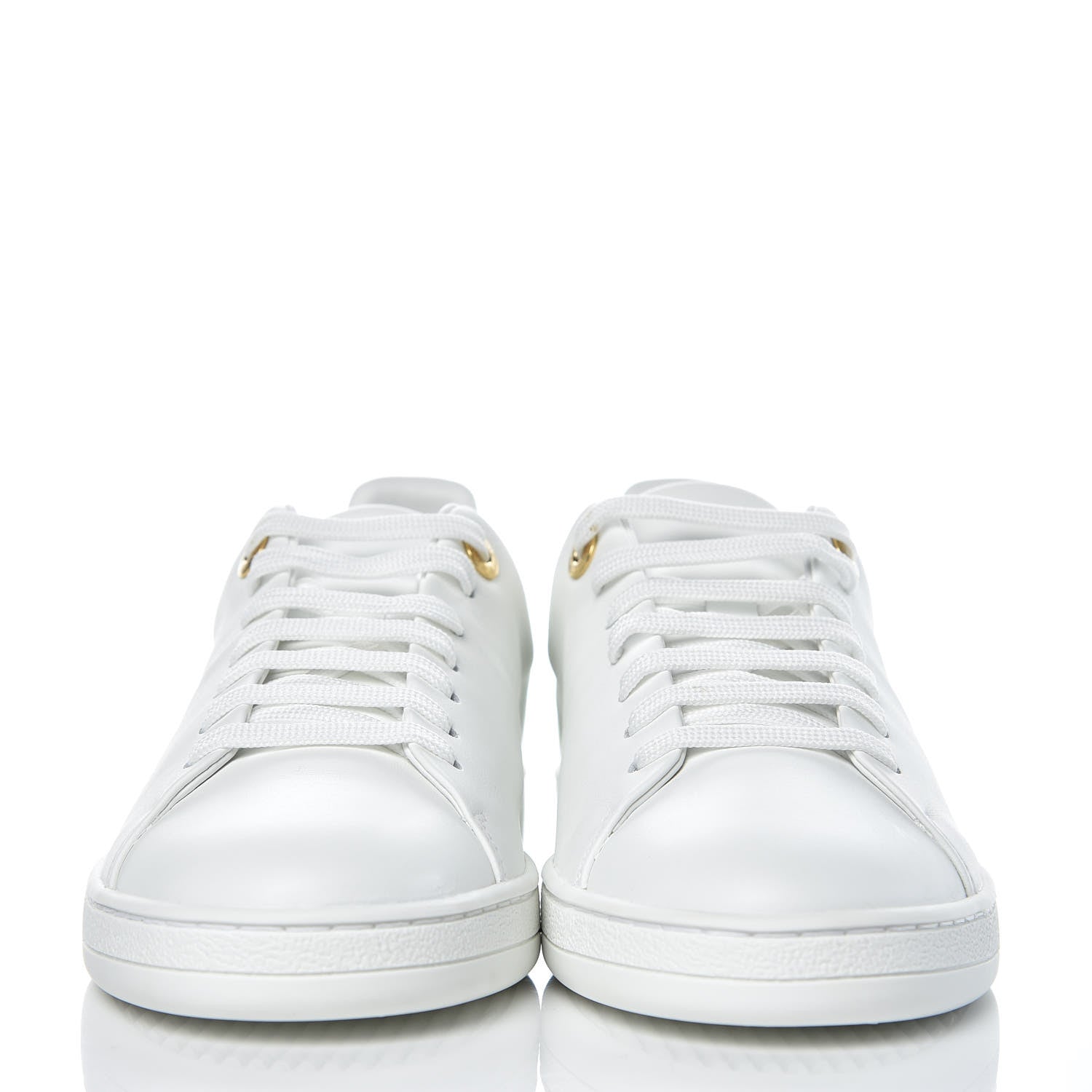 Louis Vuitton Calfskin Frontrow Sneakers 37.5 White 2 of 8