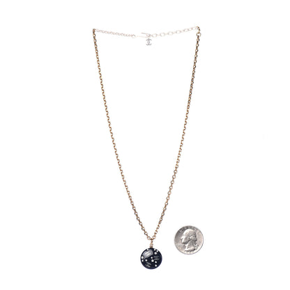 Chanel Resin Pearl CC Necklace Gold Black 3 of 4