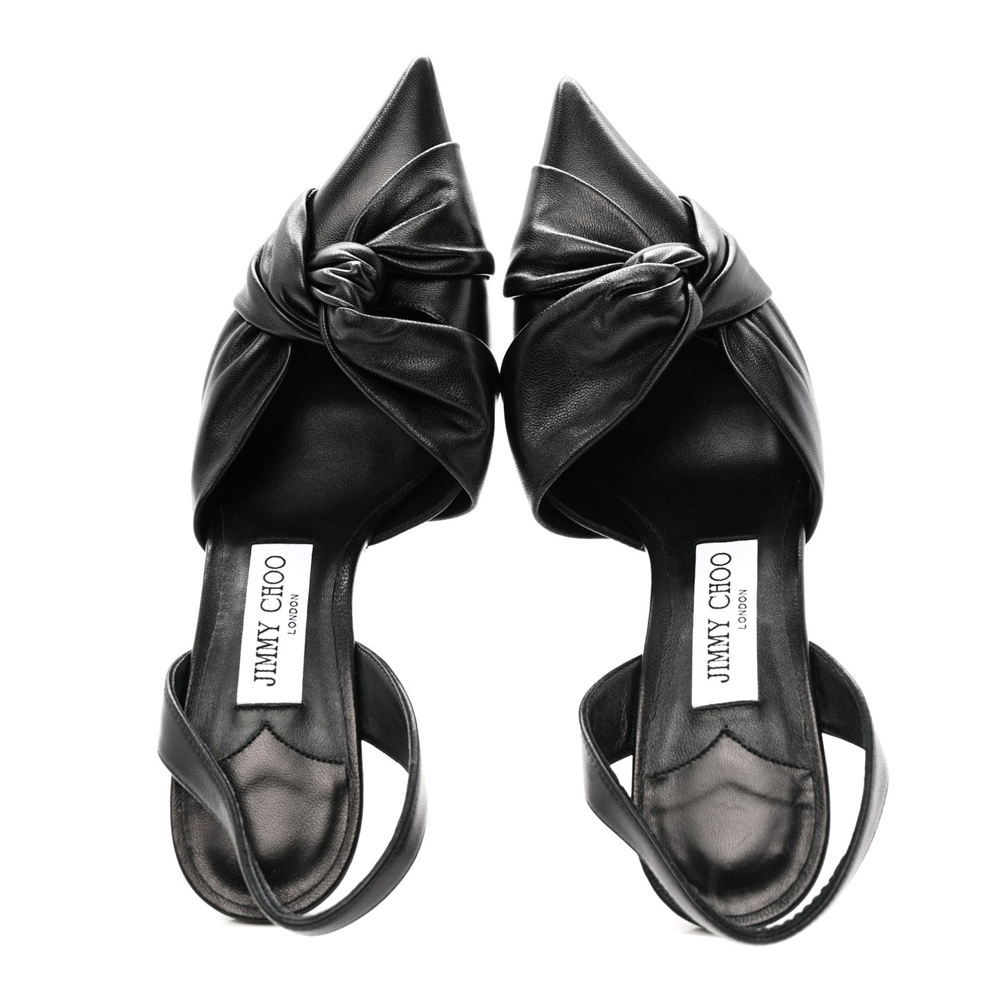 Nappa Hedera 70 Slingback Pumps 37.5 Black