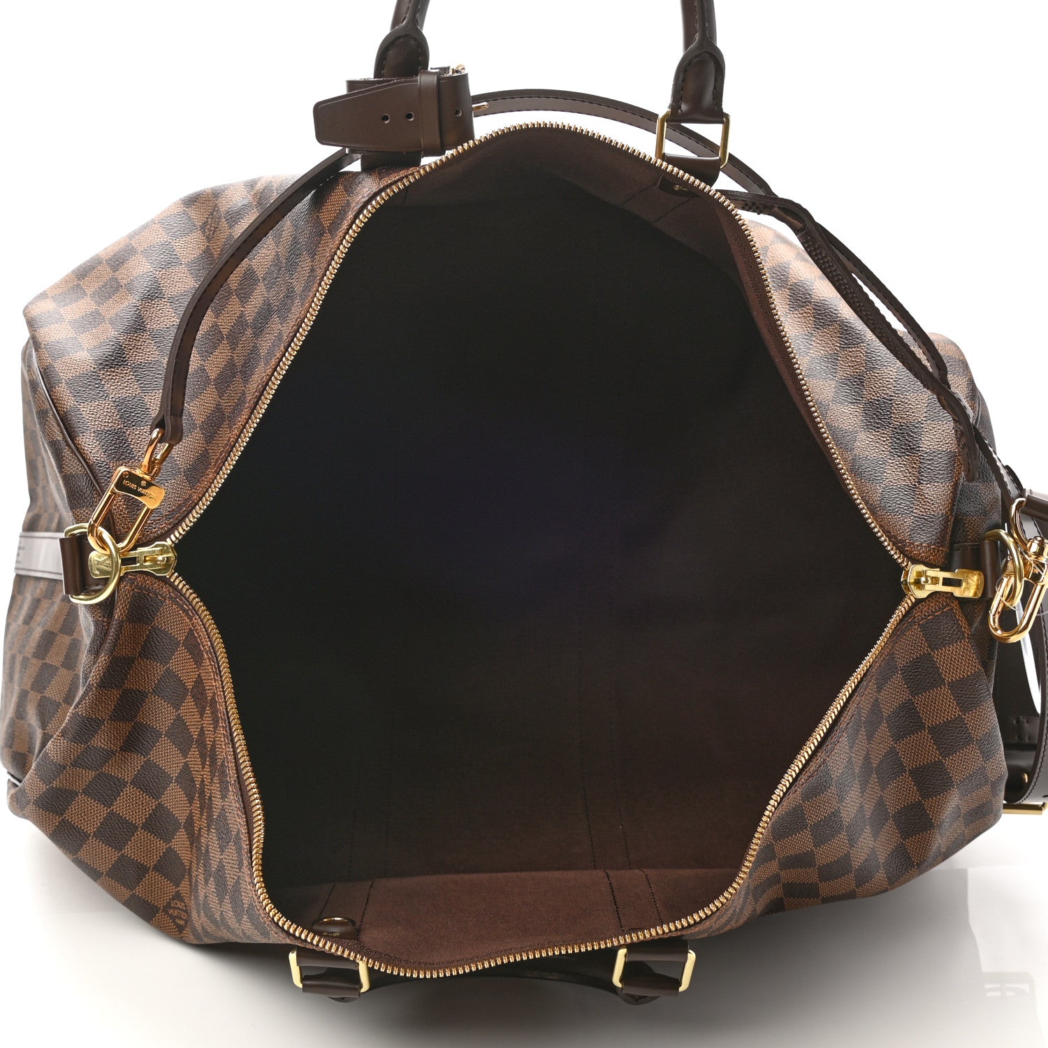 Louis Vuitton Damier Ebene Keepall Bandouliere 55 5 of 9