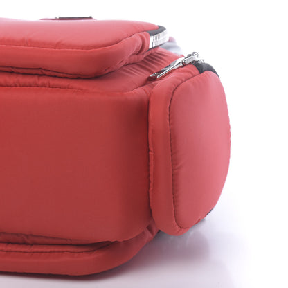 Prada Tessuto Nylon Pocket Top Handle Cargo Bag Rosso Black 8 of 9