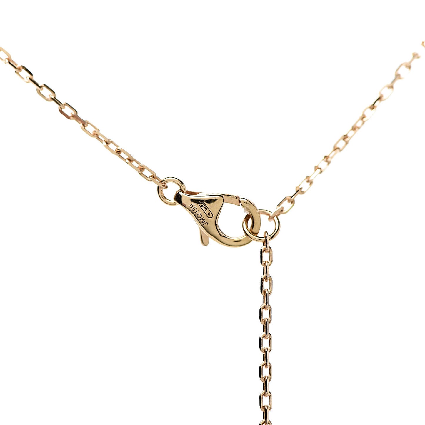 18K Pink Gold Diamond SM D'Amour Pendant Necklace