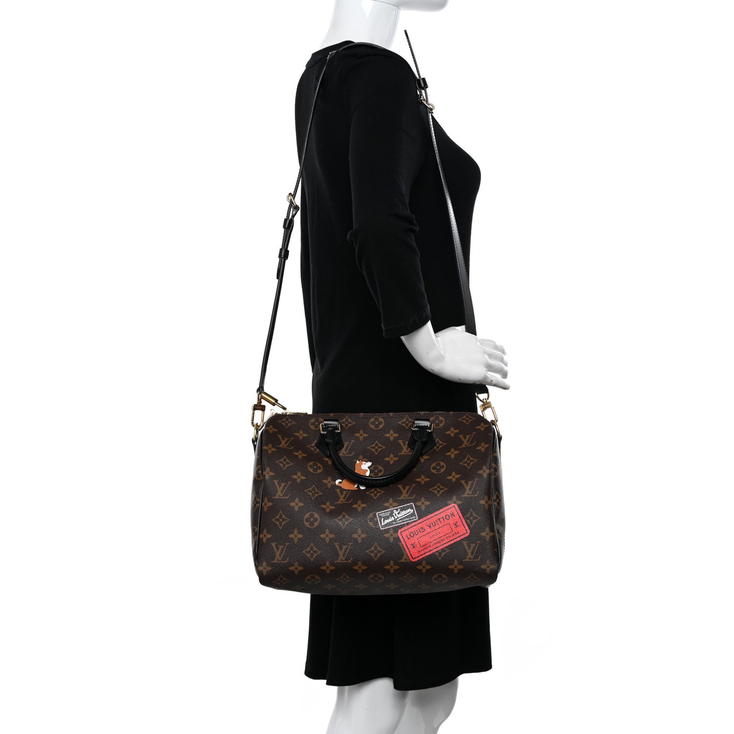 Monogram My World Tour Speedy Bandouliere 30 Black