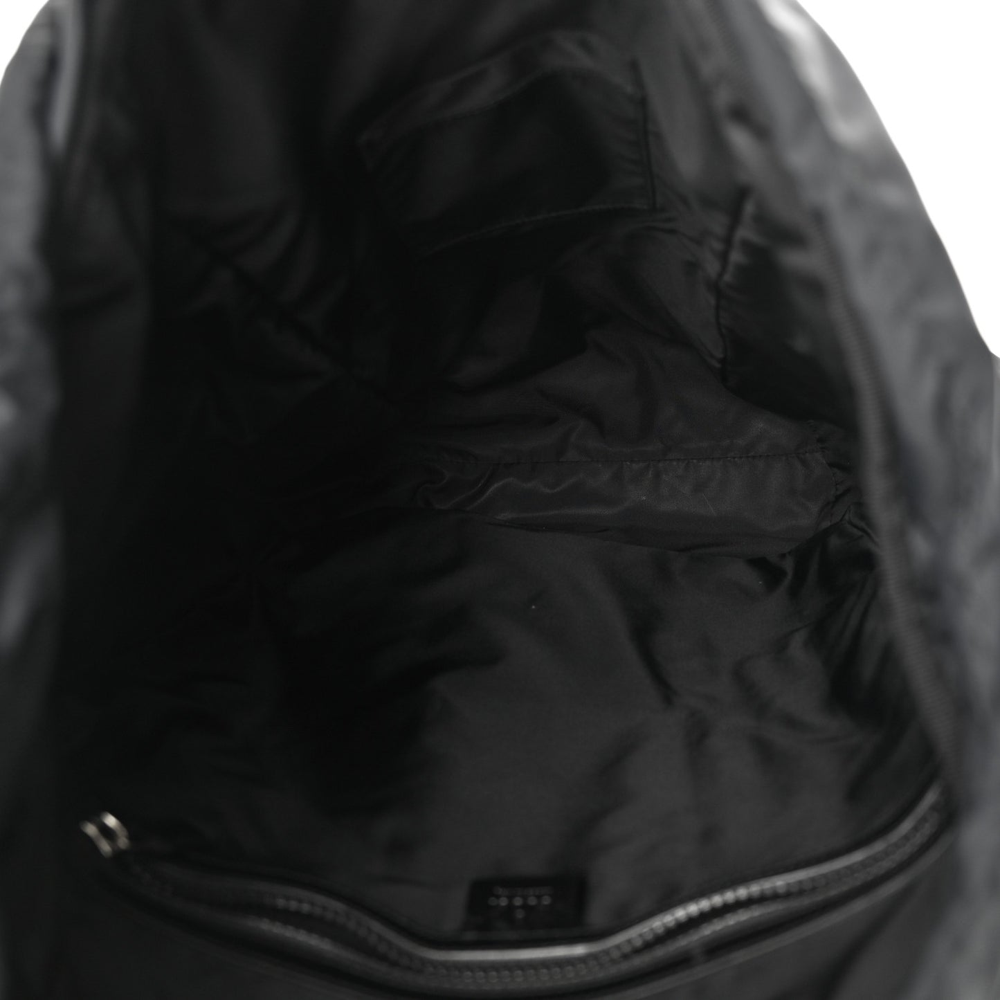 Techno Canvas Web Double Buckle Backpack Black
