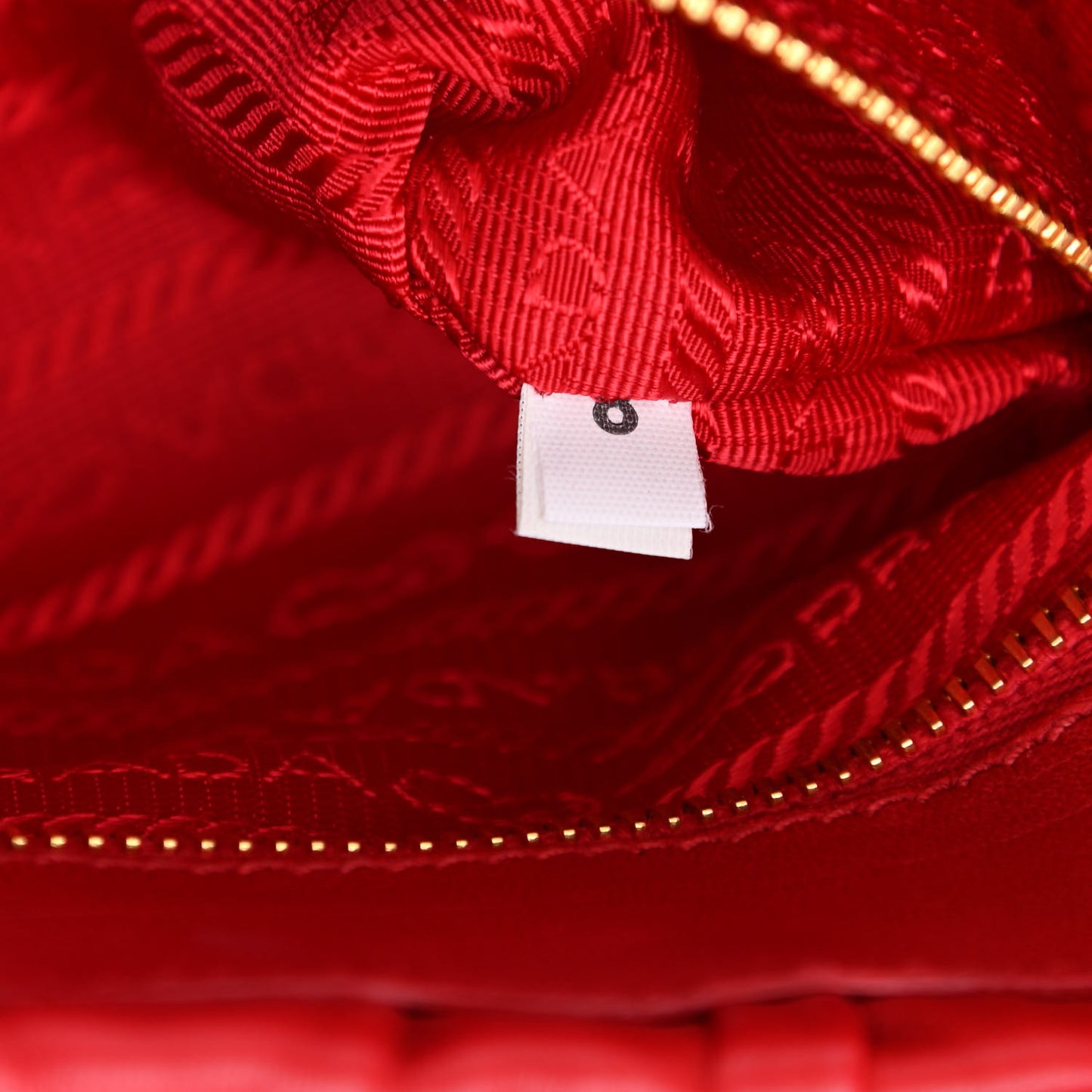 Nappa Dressy Gaufre Flap Bag Rosso
