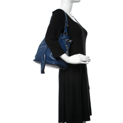 Prada Soft Calfskin Bucket Bag Bleuette 3 of 10