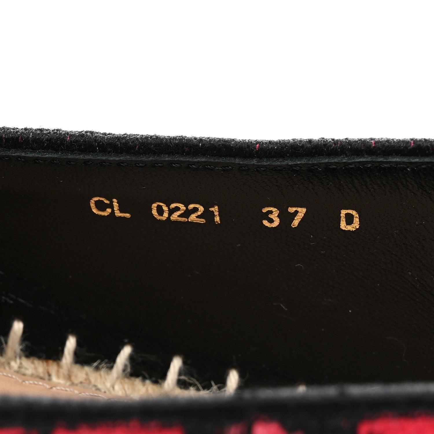 Christian Dior Cotton Embroidered Leopard Print Granville Espadrille 37 Red 9 of 10