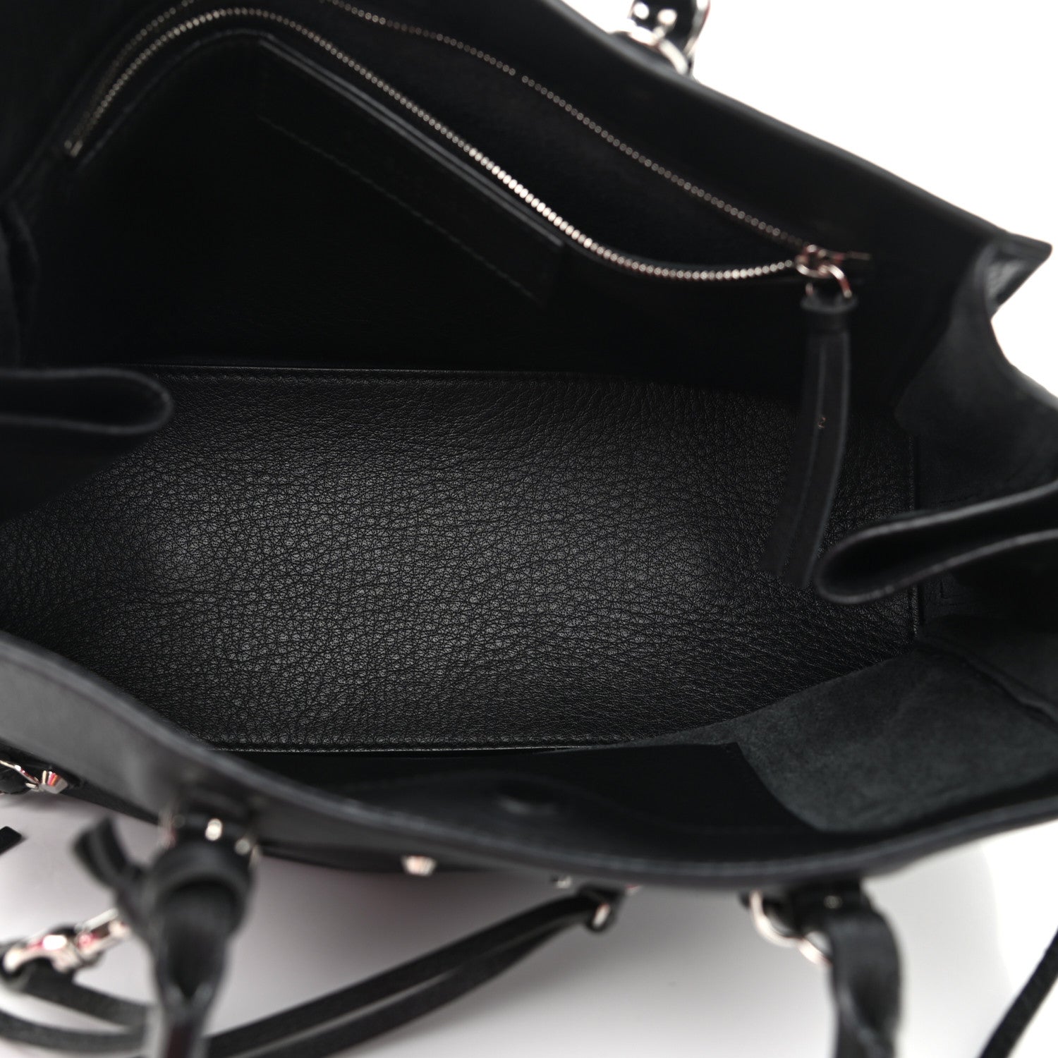 Balenciaga Veau Papier A6 Zip Around Tote Black 5 of 12