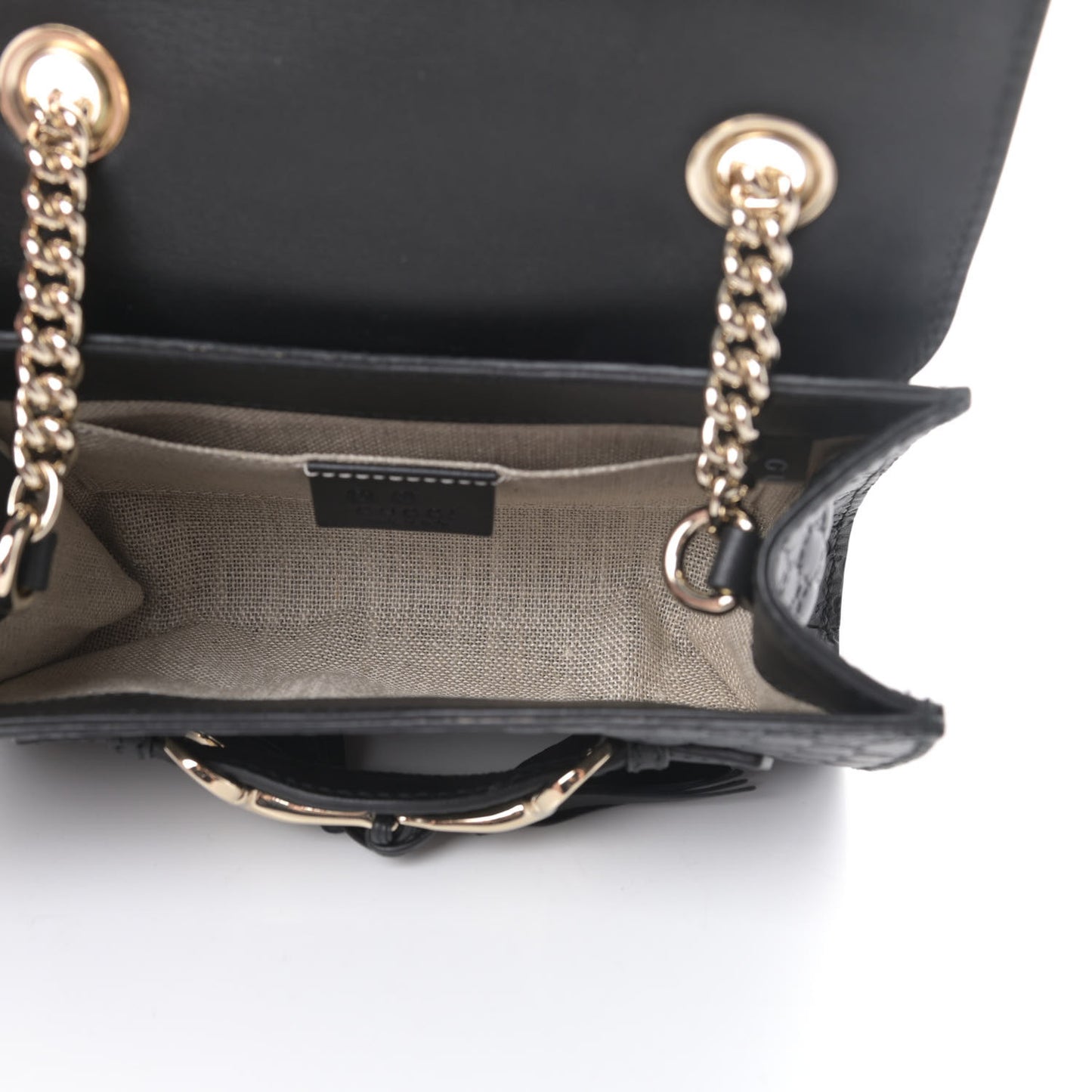 Microguccissima Mini Emily Shoulder Bag Black
