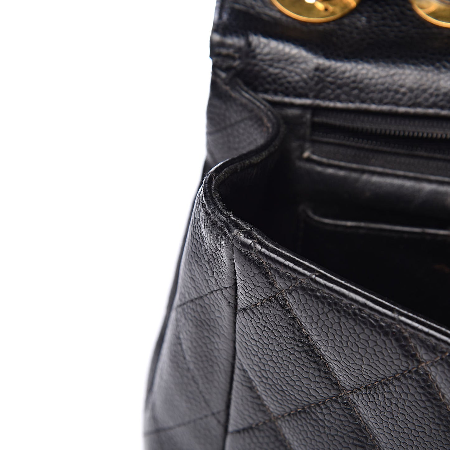 Caviar Quilted Jumbo Single Flap Black