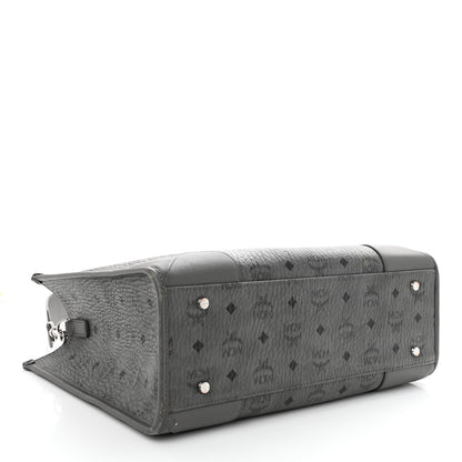 MCM Visetos Large Munchen Tote Grey 5 of 12