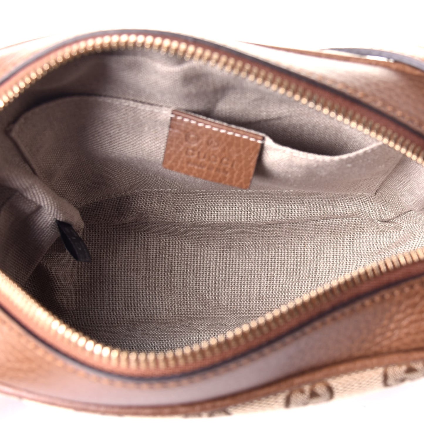 Monogram Mini Bree Messenger Bag Beige Tabacco