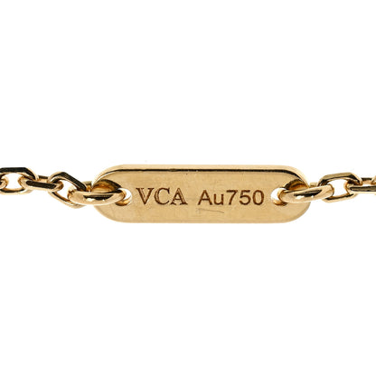 Van Cleef & Arpels 18K Yellow Gold Mother of Pearl Sweet Alhambra Butterfly Bracelet 6 of 7