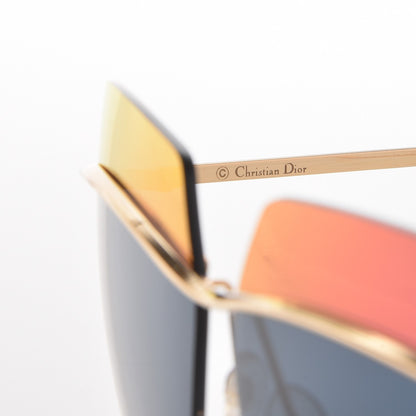 Christian Dior Metal DiorMetallic Sunglasses Orange Blue 8 of 9