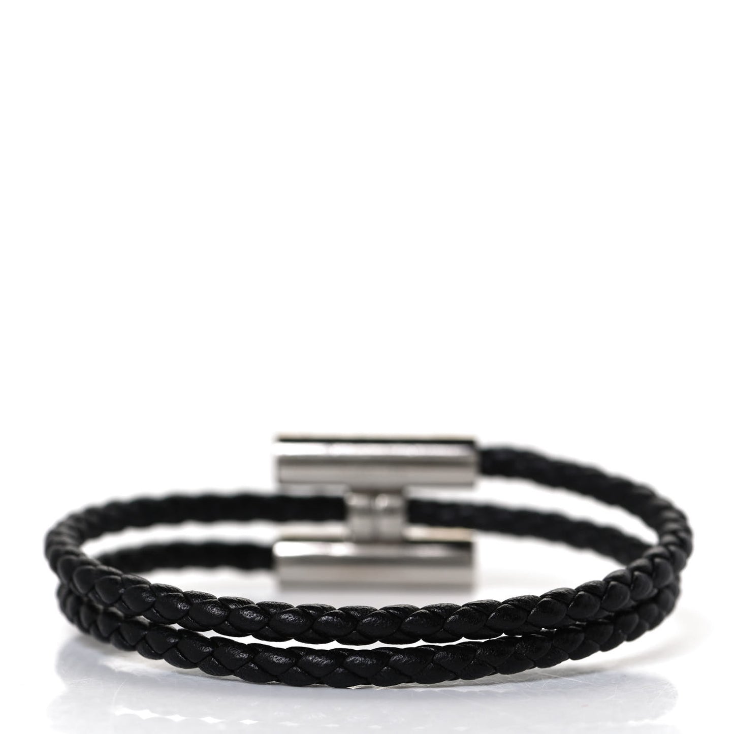 Swift Double Wrap Cord Tournis Tresse Bracelet Black