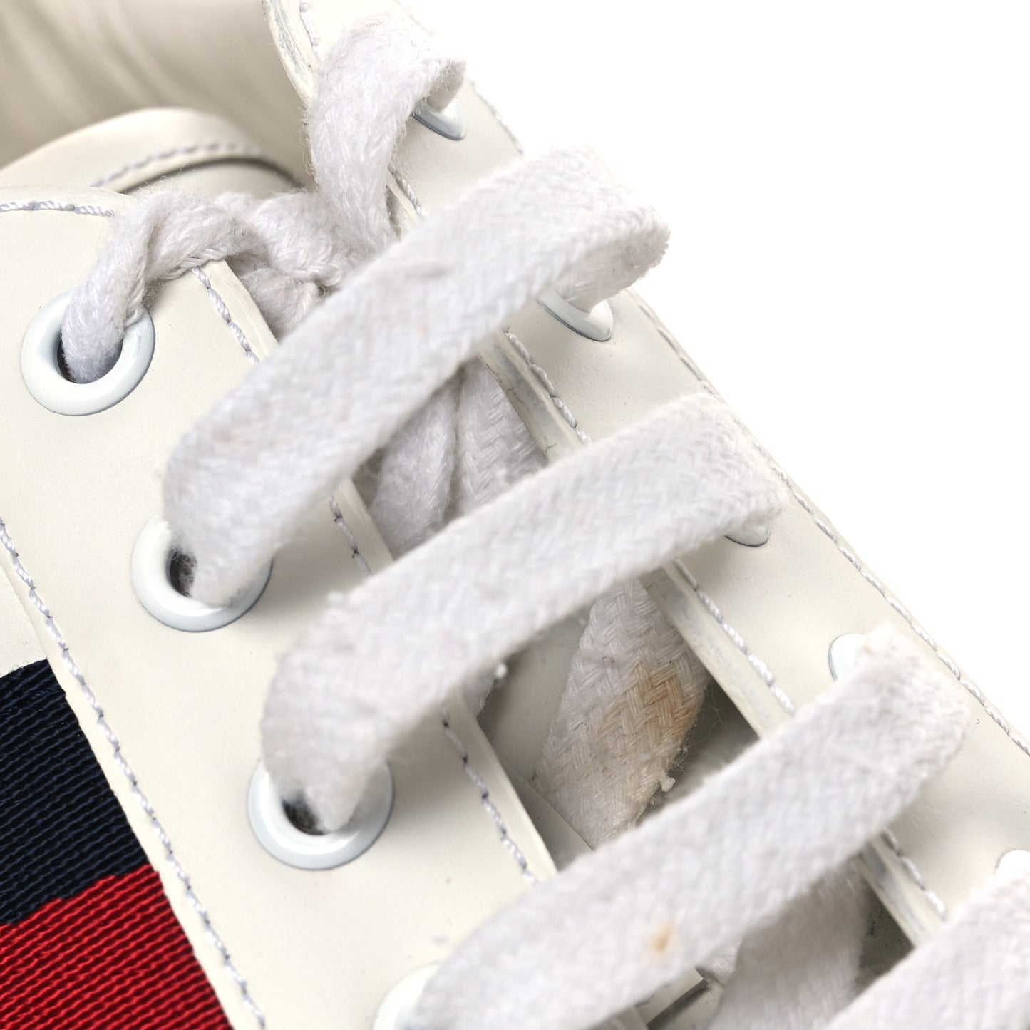 Calfskin Ayers Web Mens Ace Sneakers 10.5 White Blue