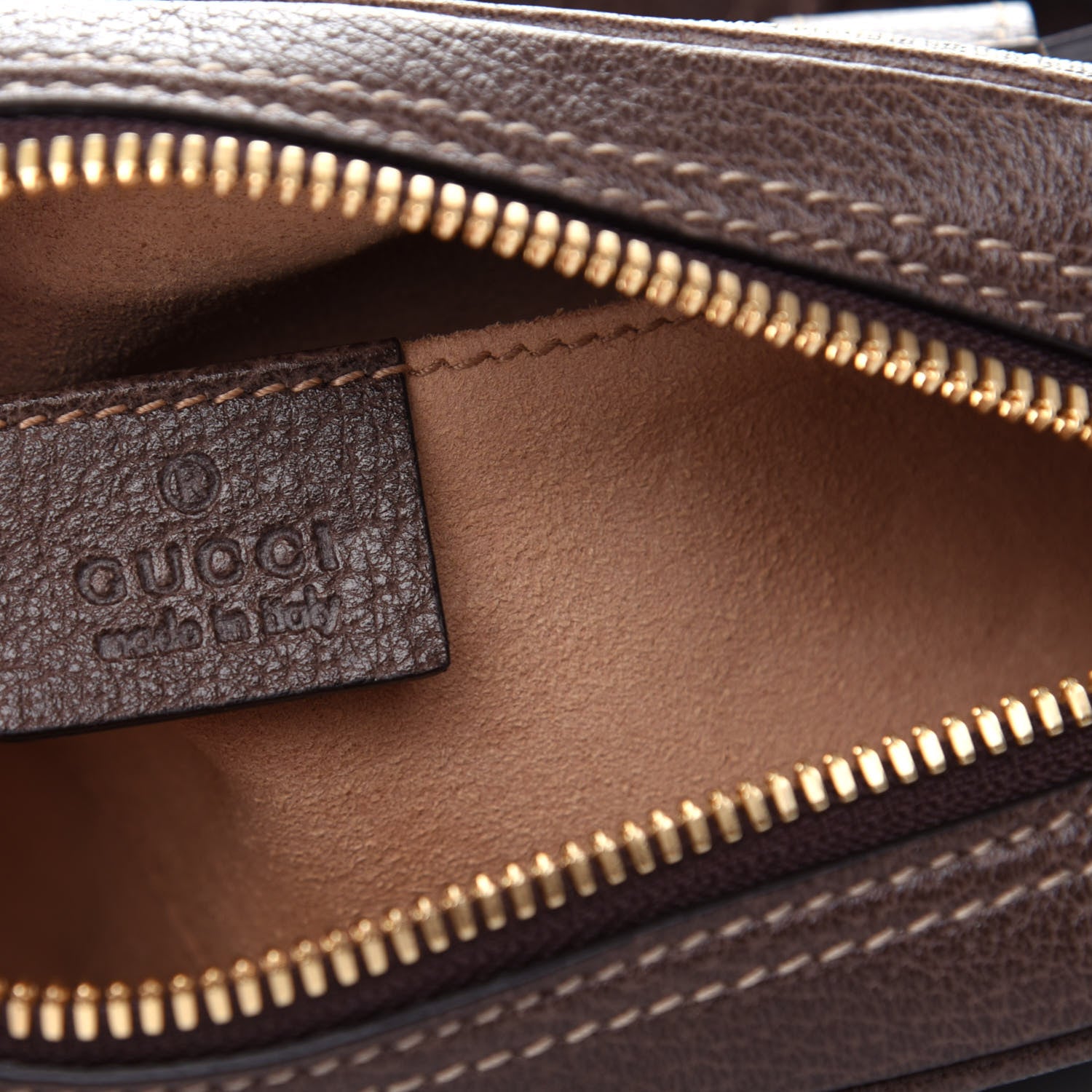 Gucci GG Supreme Monogram Web Small Ophidia Belt Bag 95 38 Dark Brown 6 of 10