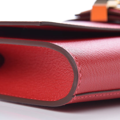 Hermes Chevre Mysore Medor 23 Clutch Rouge Casaque 8 of 11