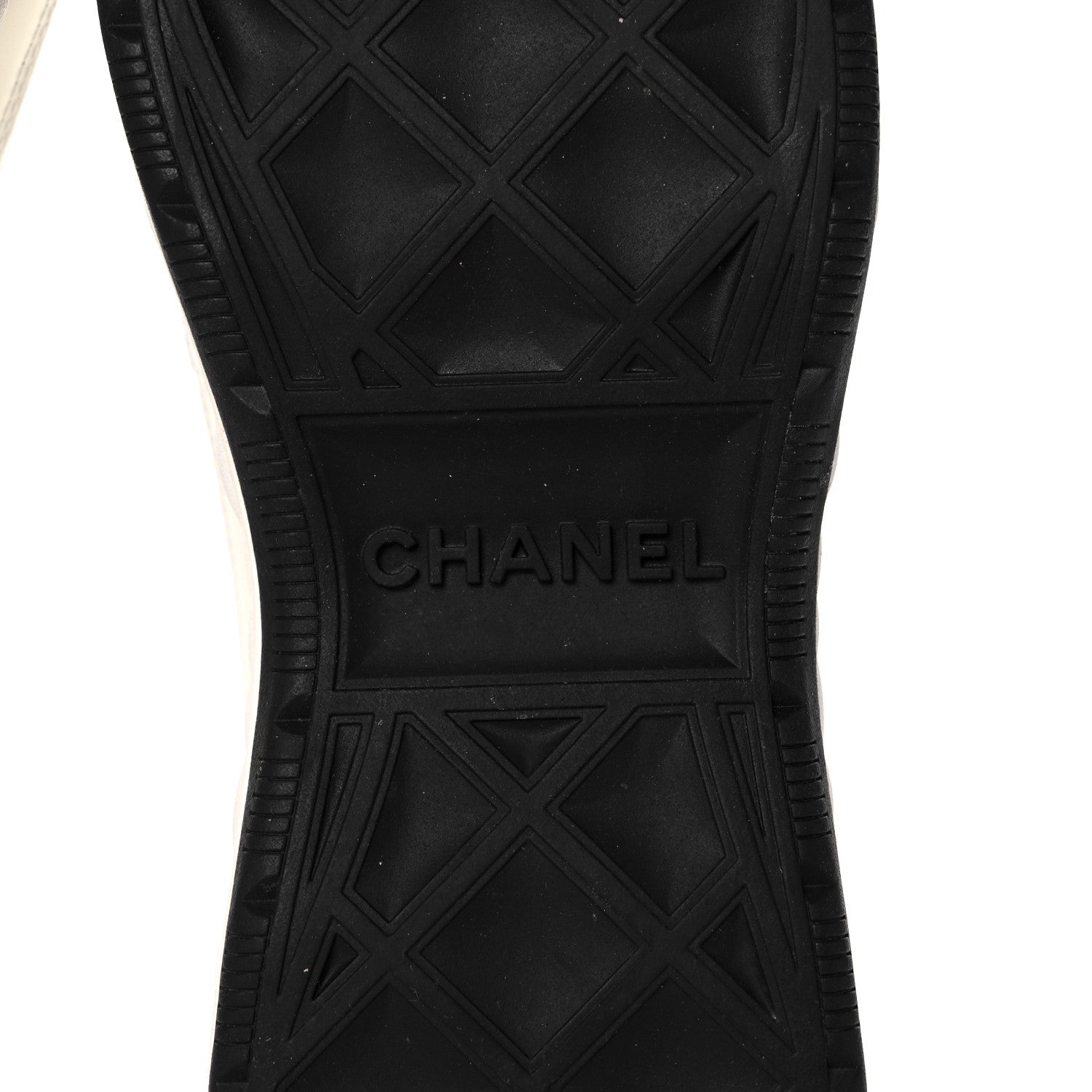 Chanel Velvet Calfskin Mixed Fibers CC Sneakers 39.5 Ivory Black 6 of 8