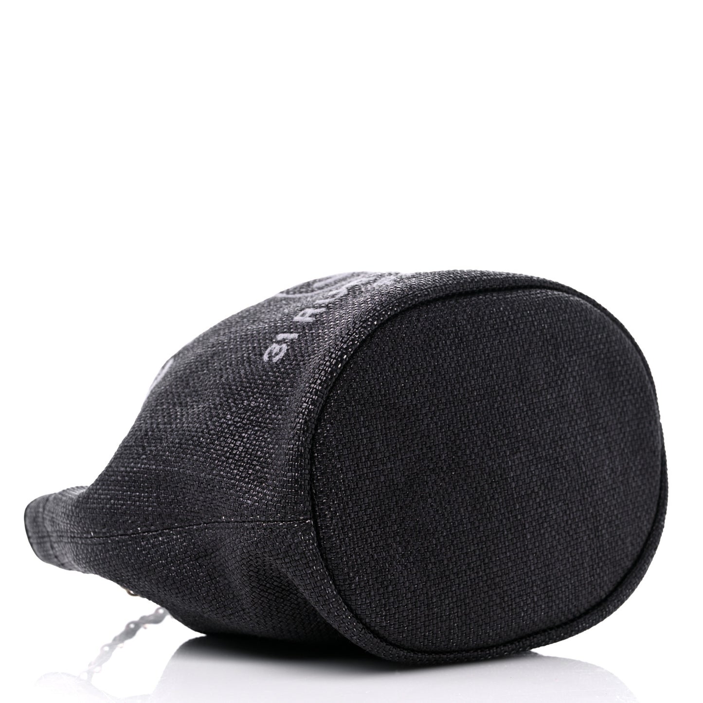 Mixed Fibers Deauville Drawstring Bag Black