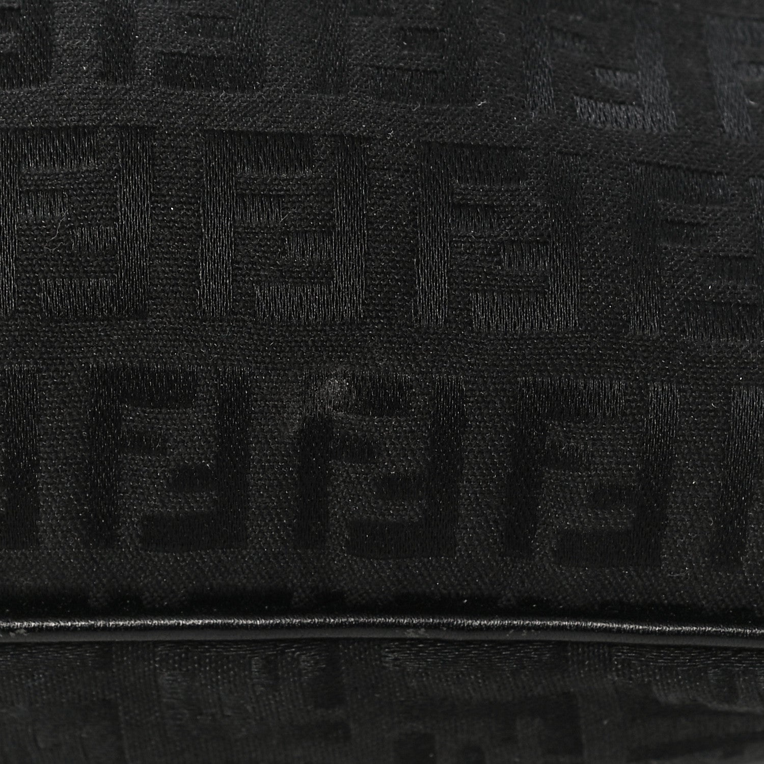 Fendi Zucchino Zip Top Tote Black 10 of 10