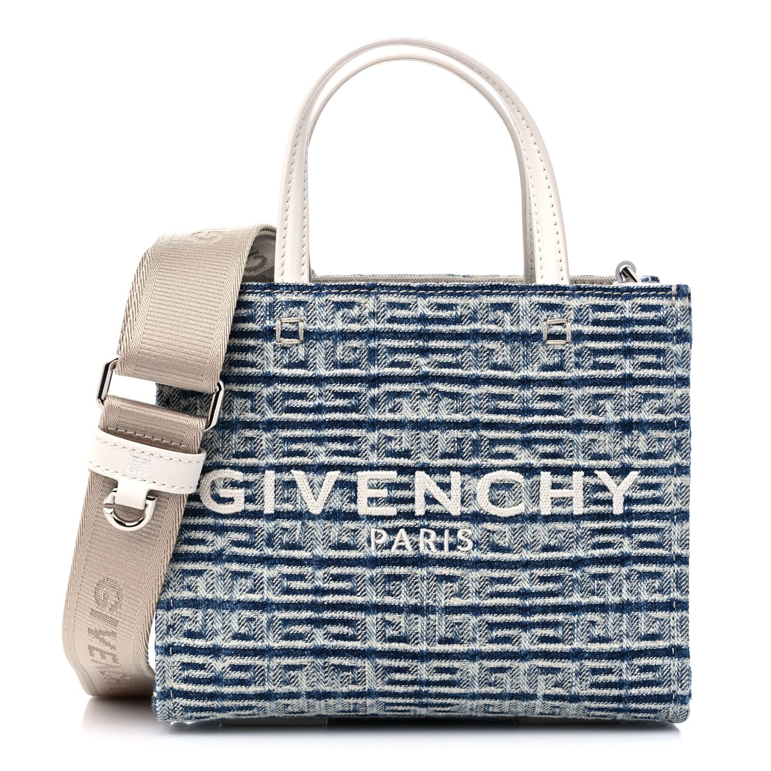 Givenchy Washed Denim Mini G Shopping Tote Blue 1 of 8