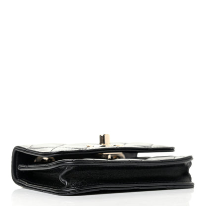 Chanel Lambskin Quilted Trendy CC Card Holder On Chain Black 3 of 7