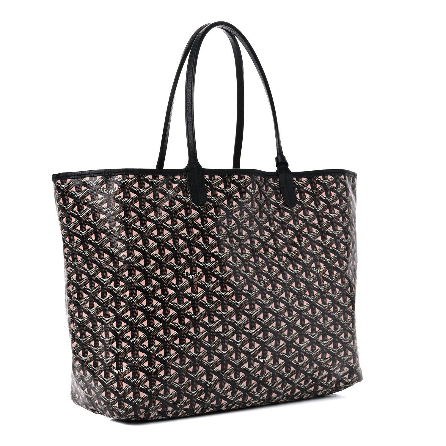 Goyard Goyardine Saint Louis Claire Voie PM Black Pink 3 of 20