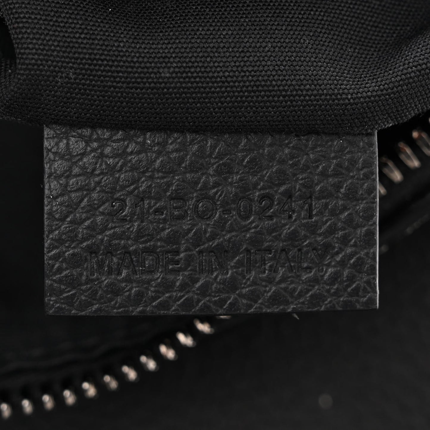 X PETER DOIG Grained Calfskin Saddle Bag Black