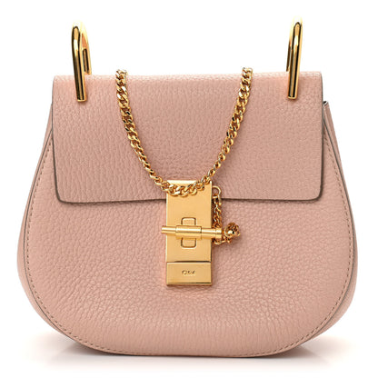 Chloe Grained Lambskin Mini Drew Shoulder Bag Misty Rose 1 of 10