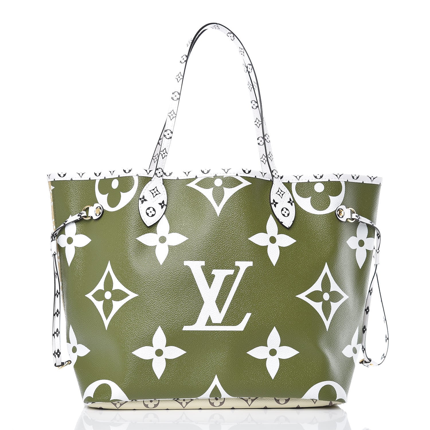 Louis Vuitton Monogram Giant Neverfull MM Kaki 3 of 11