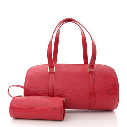 Louis Vuitton Epi Soufflot Castillan Red 3 of 14