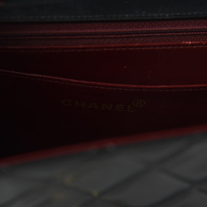 Chanel Lambskin Quilted XL Jumbo Single Flap Black 8 of 13