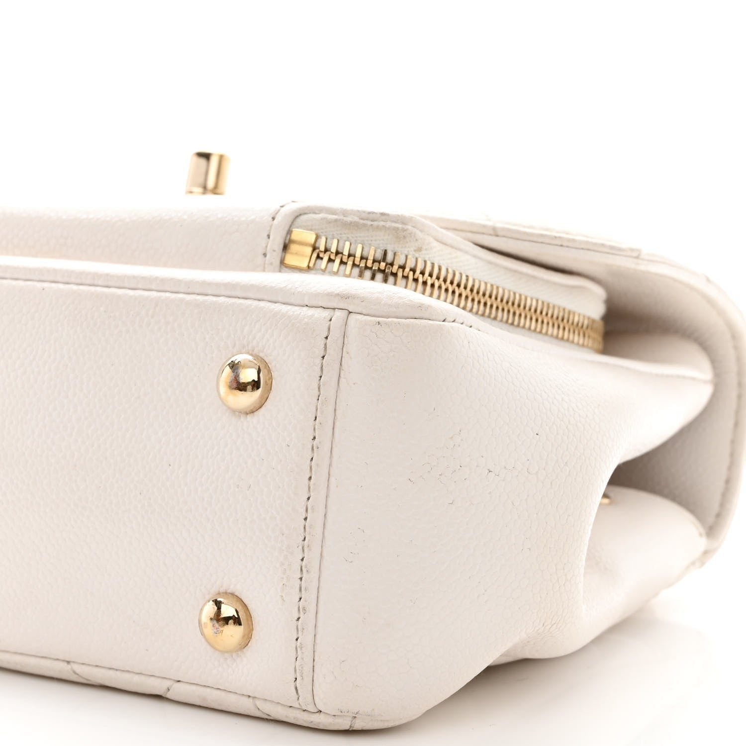 Chanel Caviar Quilted Small Business Affinity Flap White 11 of 19