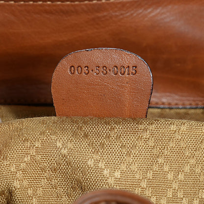 Gucci Leather Bamboo Backpack Brown 7 of 9