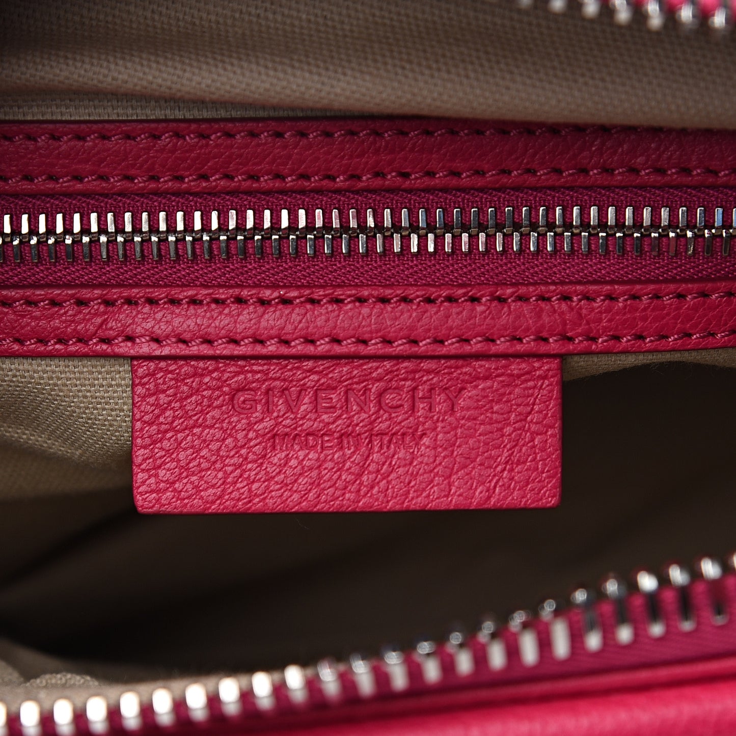 Sugar Goatskin Small Antigona Fuchsia