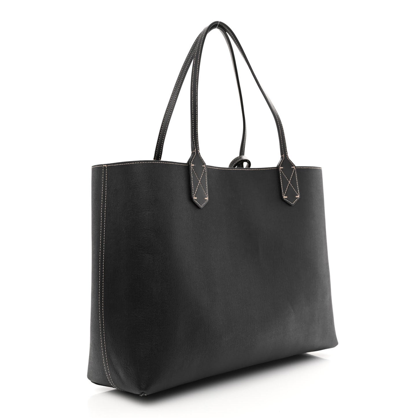 Calfskin GG Supreme Monogram Medium Reversible Tote Black