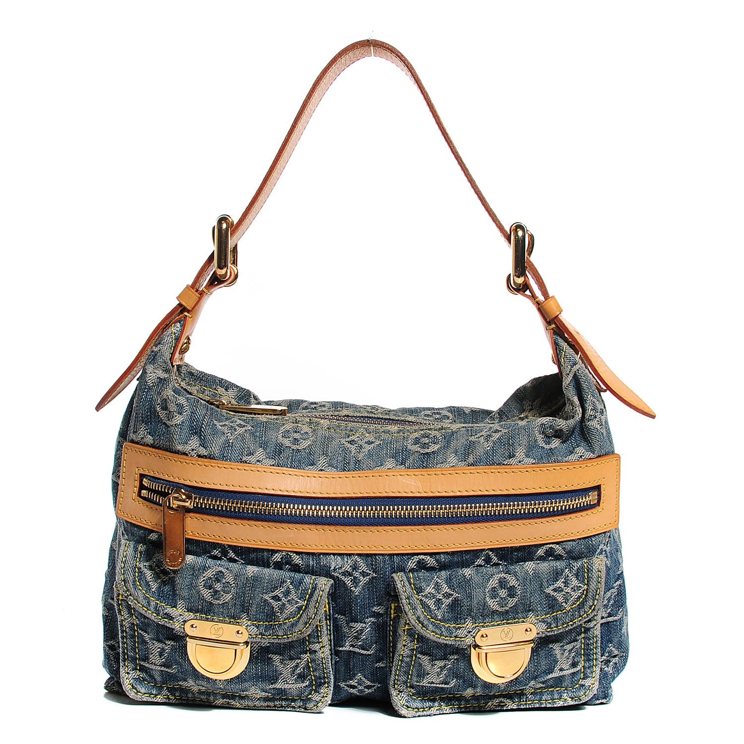 Louis Vuitton Monogram Denim Baggy PM Blue 1 of 7