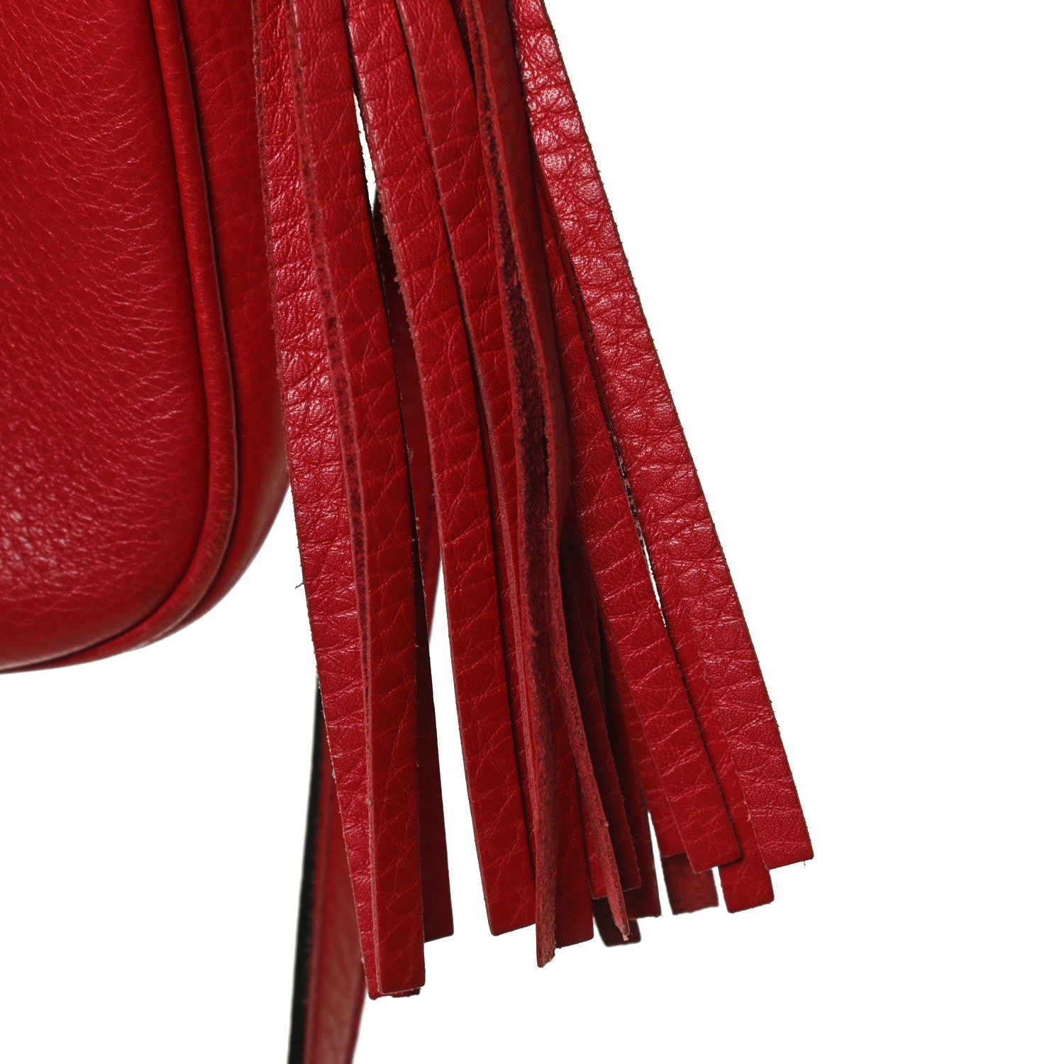 Gucci Pebbled Calfskin Small Soho Disco Bag Tabasco Red 15 of 15