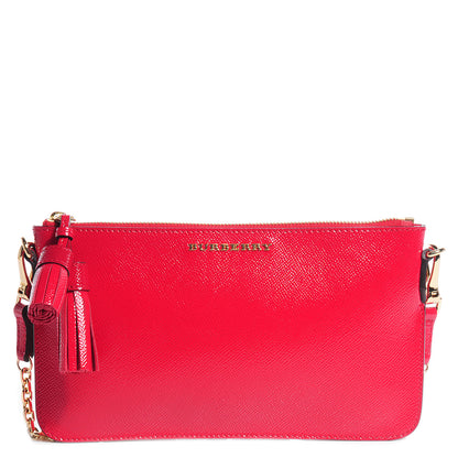 Burberry Patent London Tassel Clutch Bright Rose 1 of 10