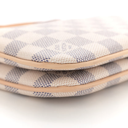 Louis Vuitton Damier Azur Double Zip Pochette 8 of 11