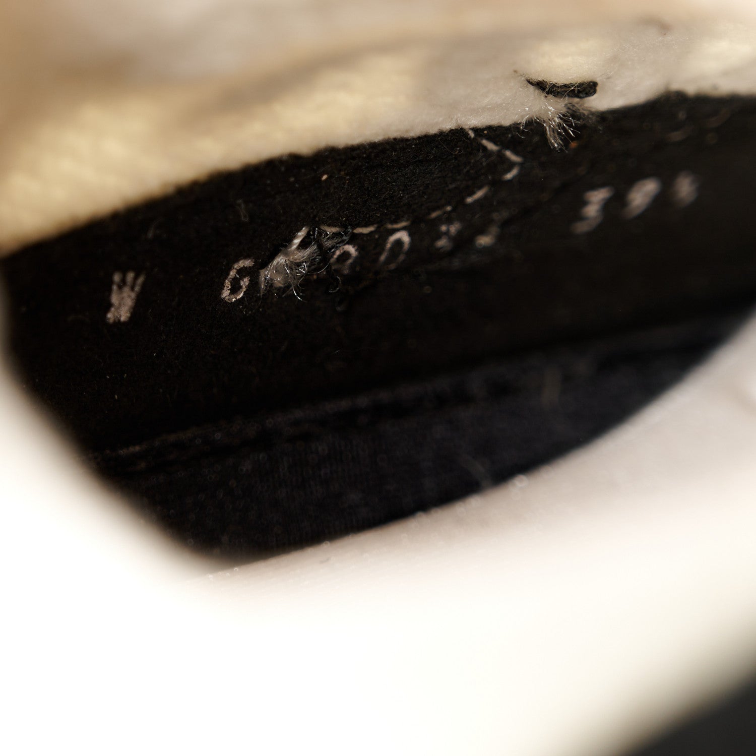 Chanel Fabric Suede Calfskin CC Sneakers 39.5 White Black 8 of 9