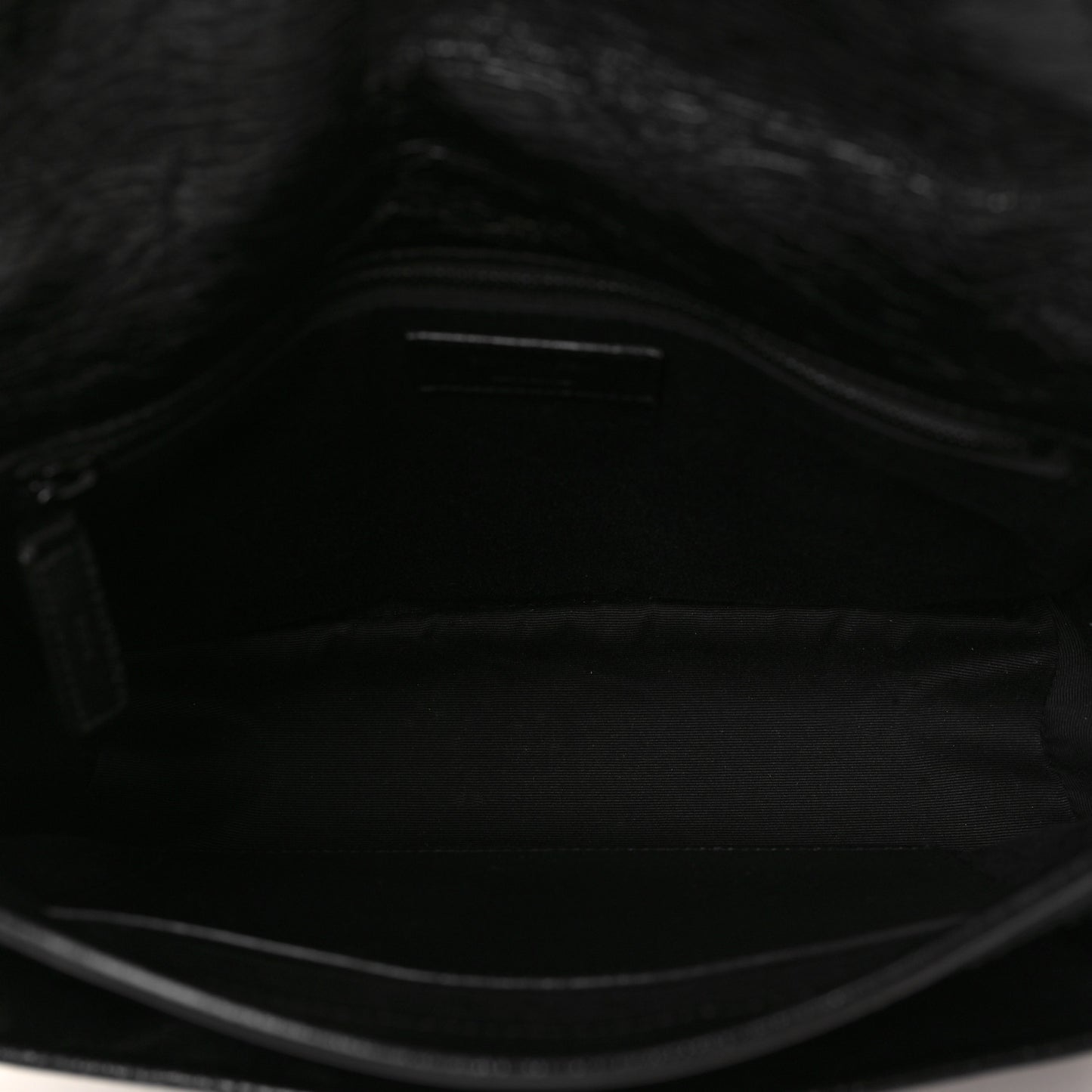 Crinkled Calfskin Matelasse Monogram Medium Niki Chain Satchel Black