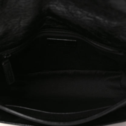 Saint Laurent Crinkled Calfskin Matelasse Monogram Medium Niki Chain Satchel Black 5 of 9