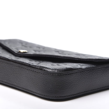 Louis Vuitton Empreinte Pochette Felicie Chain Wallet Black 6 of 12