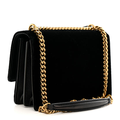 Saint Laurent Velvet Small Monogram Sunset Black 3 of 11