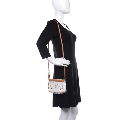 Louis Vuitton Monogram Multicolor Pochette Accessories White 2 of 7
